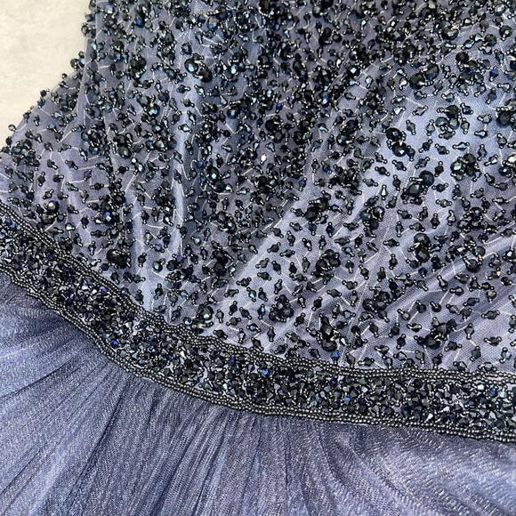 Sherri Hill accordion pleat & beaded short special occasion dress - Picture 4 of 10